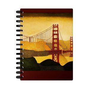Golden Gate Spiral Notebook - Bridge Notebook - Famous Notebook